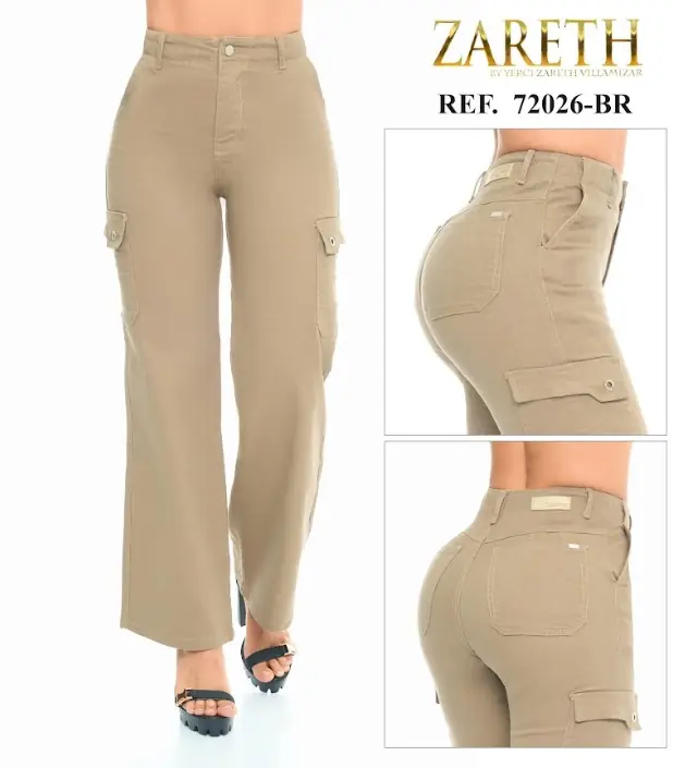 Cargo bota recta Zareth Ref. 72026-BR - foto 1