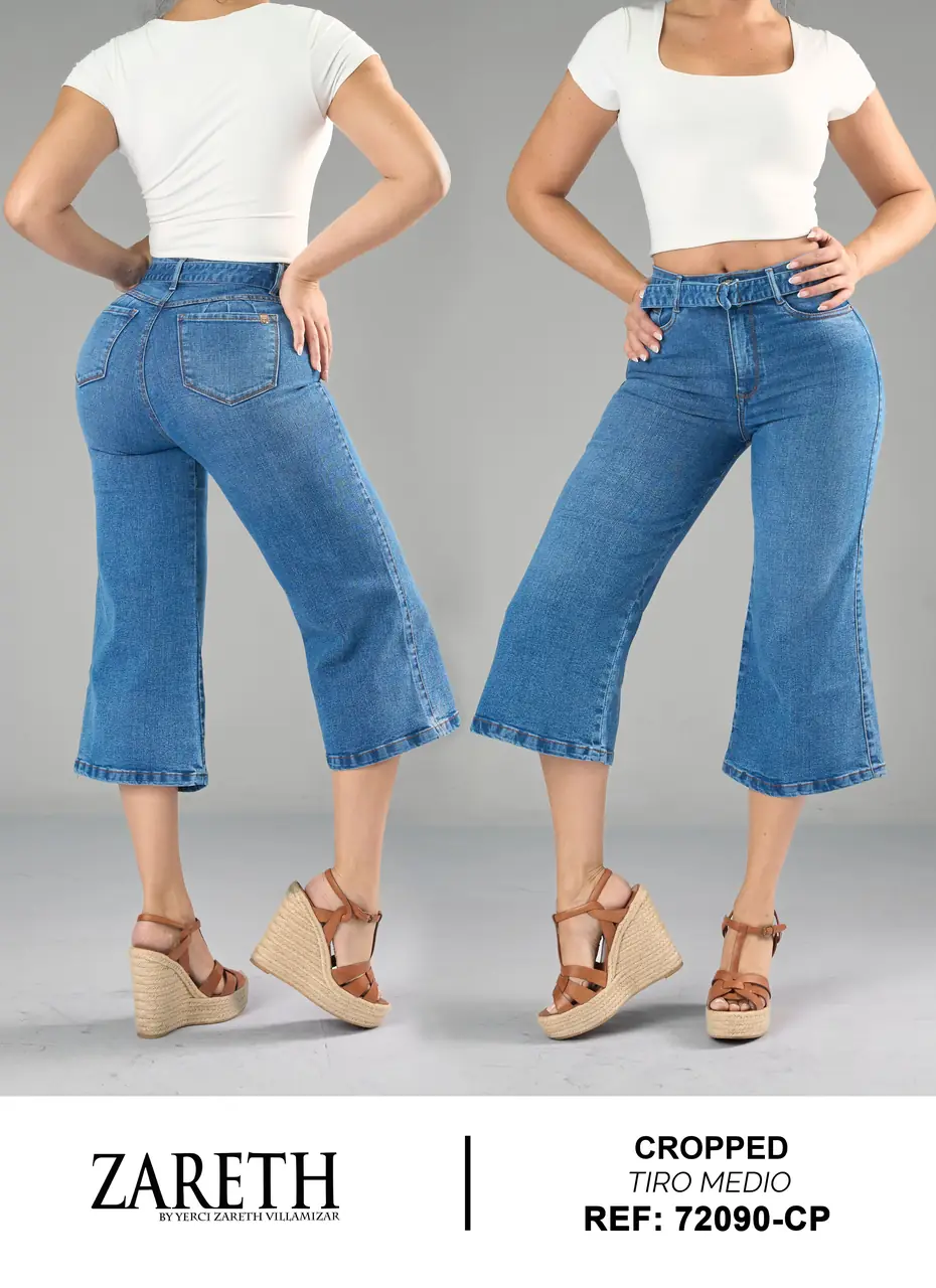 Wide leg cropped Zareth Ref. 72090-CP - foto 1