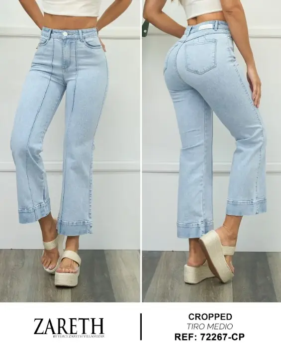 Wide leg cropped Zareth Ref. 72267-CP - foto 1