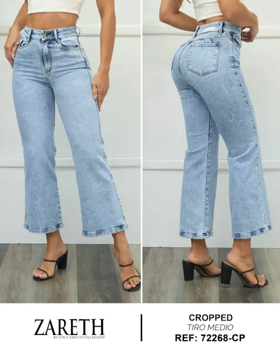 Wide leg cropped Zareth Ref. 72268-CP - foto 1