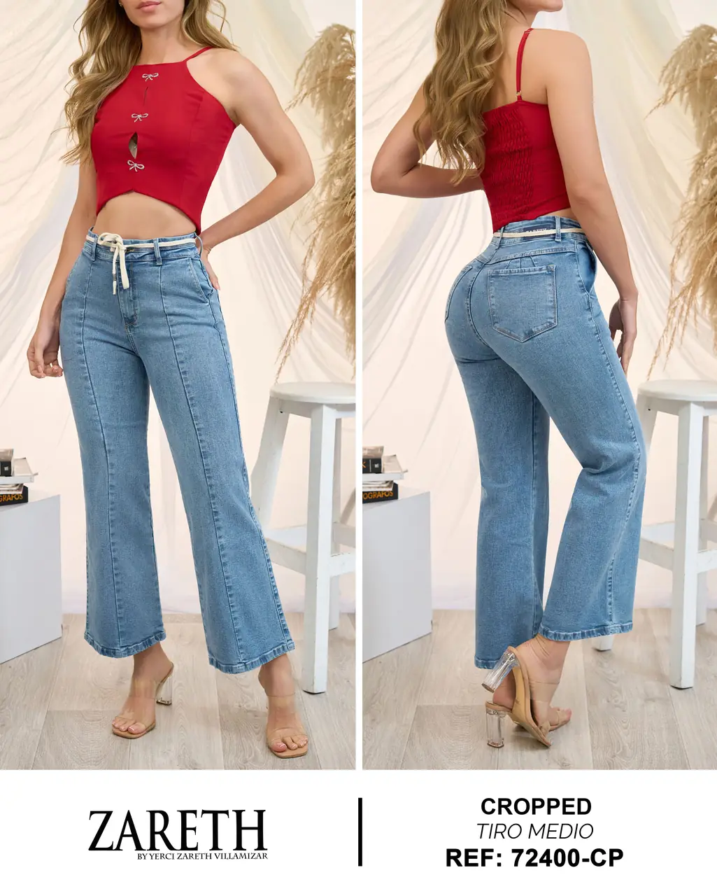 Wide leg cropped Zareth Ref. 72400-CP - foto 1