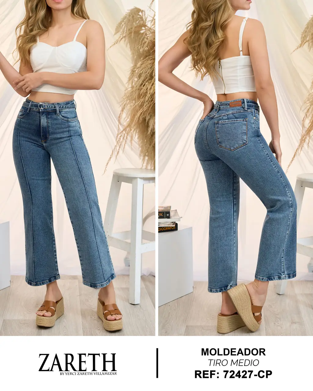 Wide leg cropped Zareth Ref. 72427-CP - foto 1