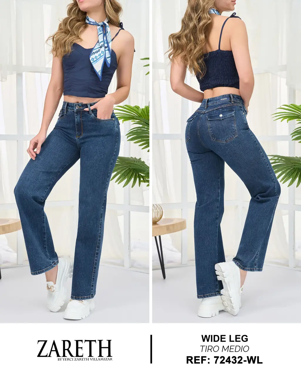 Wide leg Zareth Ref. 72432-WL - foto 1