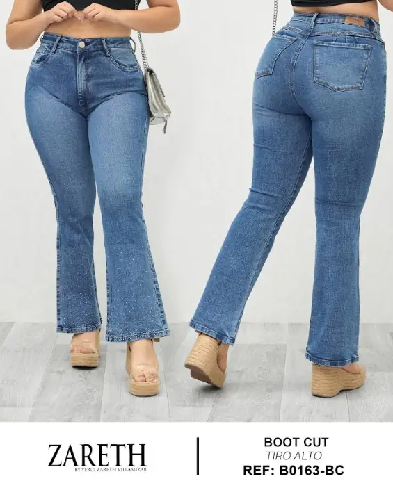 Boot cut clasico Zareth Curvi Plus Ref. B0163-BC - foto 1