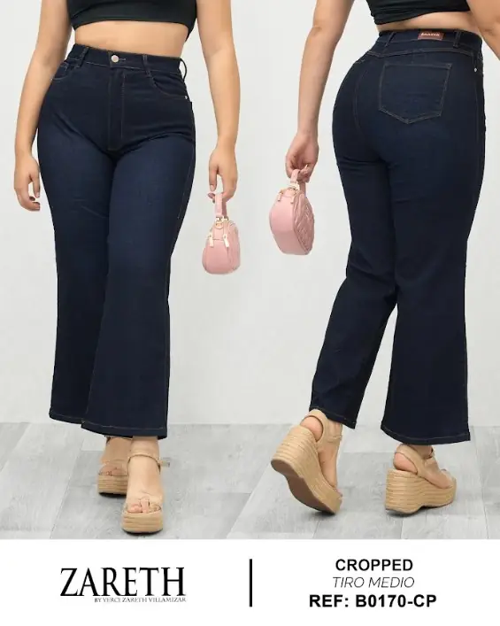Wide leg cropped Zareth Curvi Plus Ref. B0170-CP - foto 1