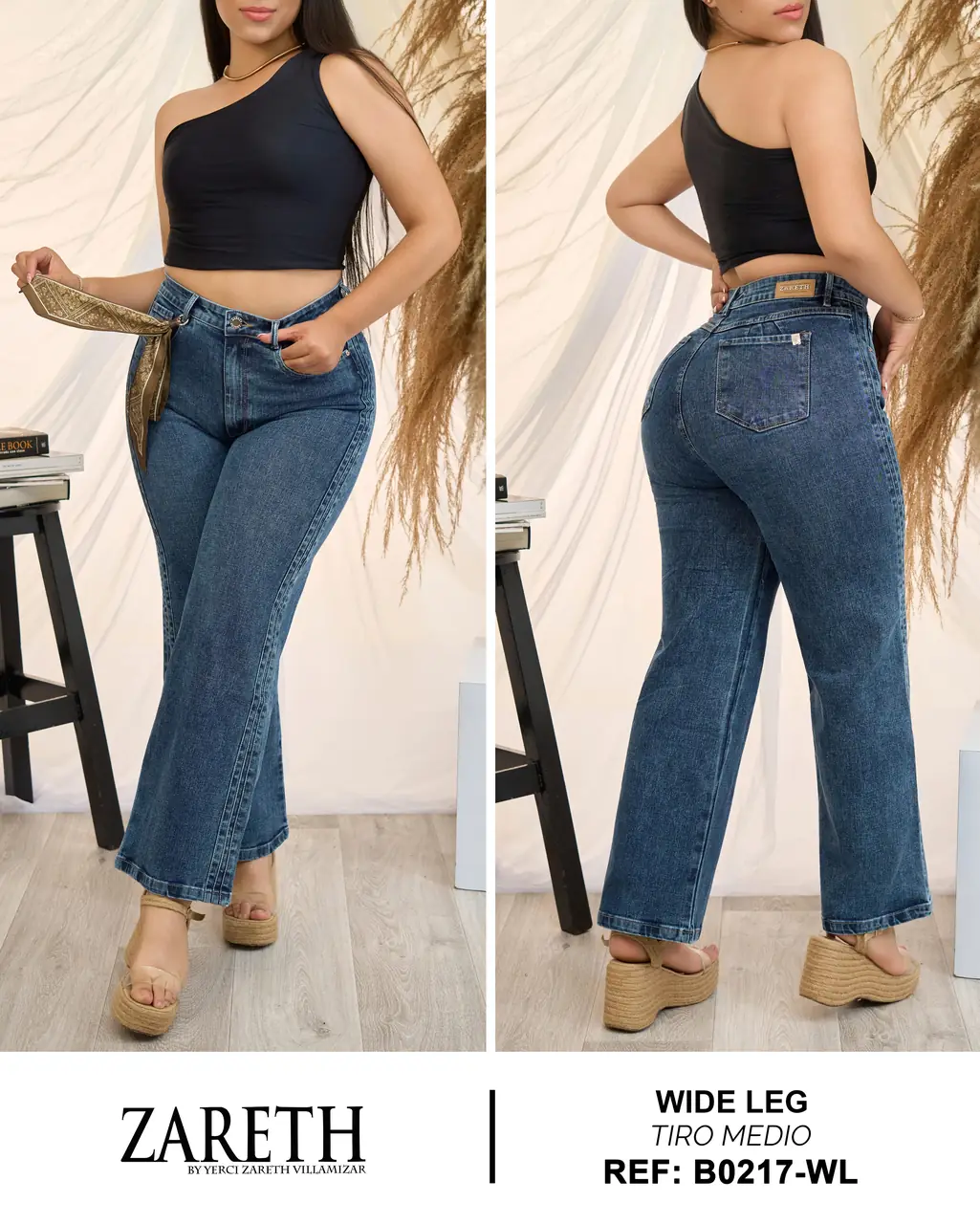 Wide leg Zareth Curvi Plus Ref. B0217-WL - foto 1