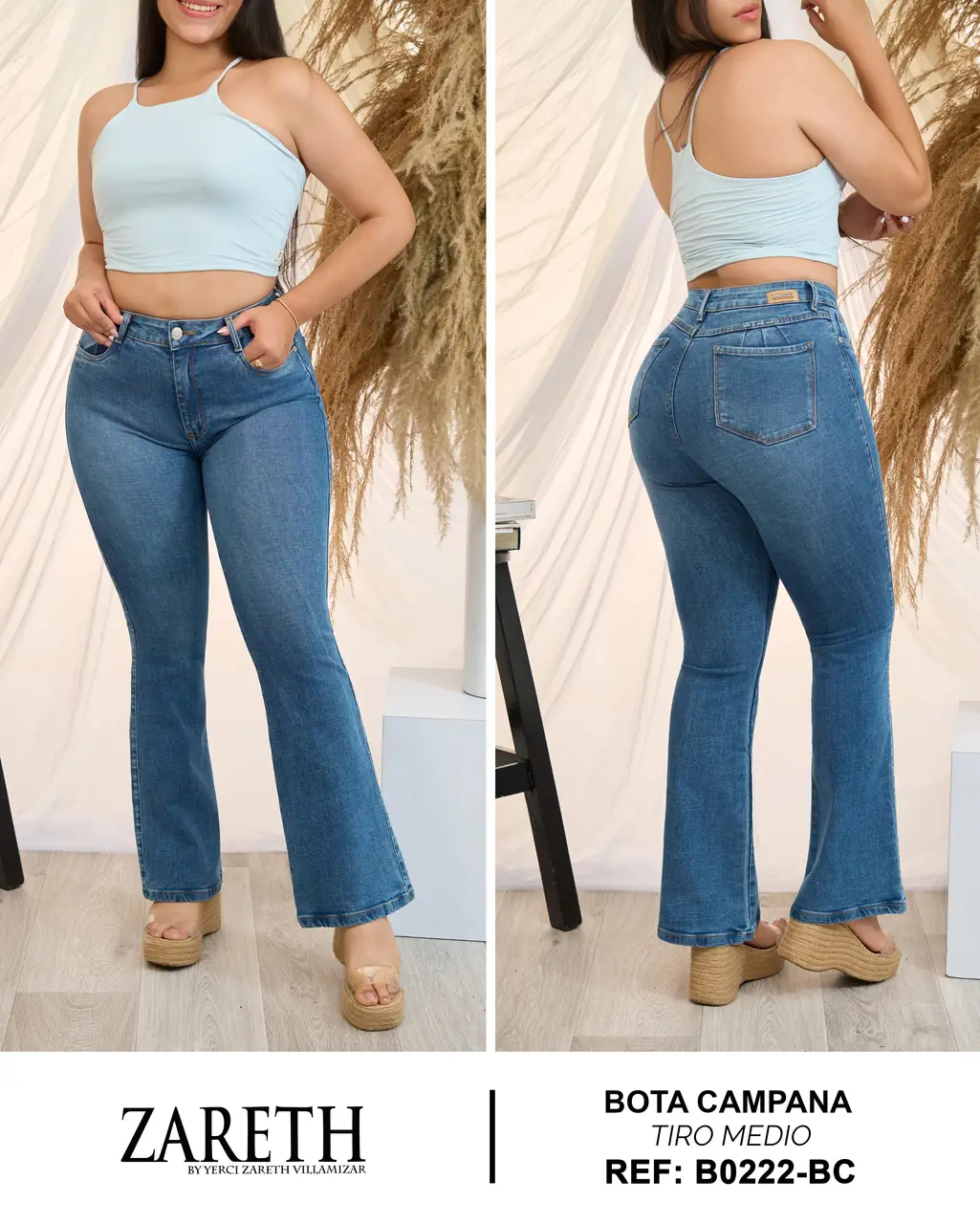 Boot cut clasico Zareth Curvi Plus Ref. B0222-BC - foto 1