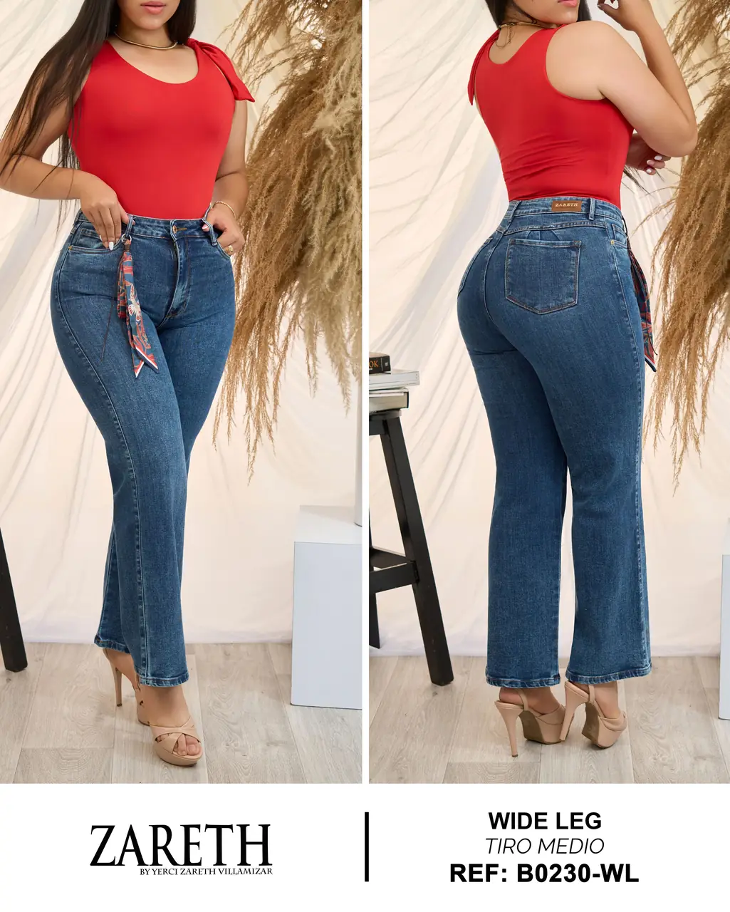 Wide leg clasico plus Zareth Curvi Plus Ref. B0230-WL - foto 1