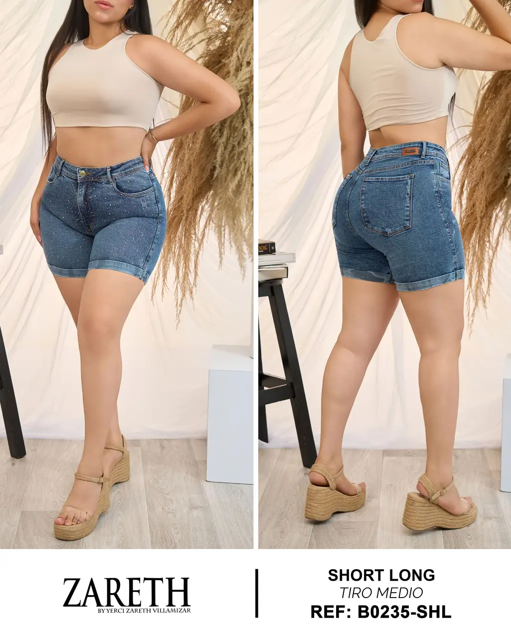 Short long Zareth Curvi Plus Ref. B0235-SHL - foto 1