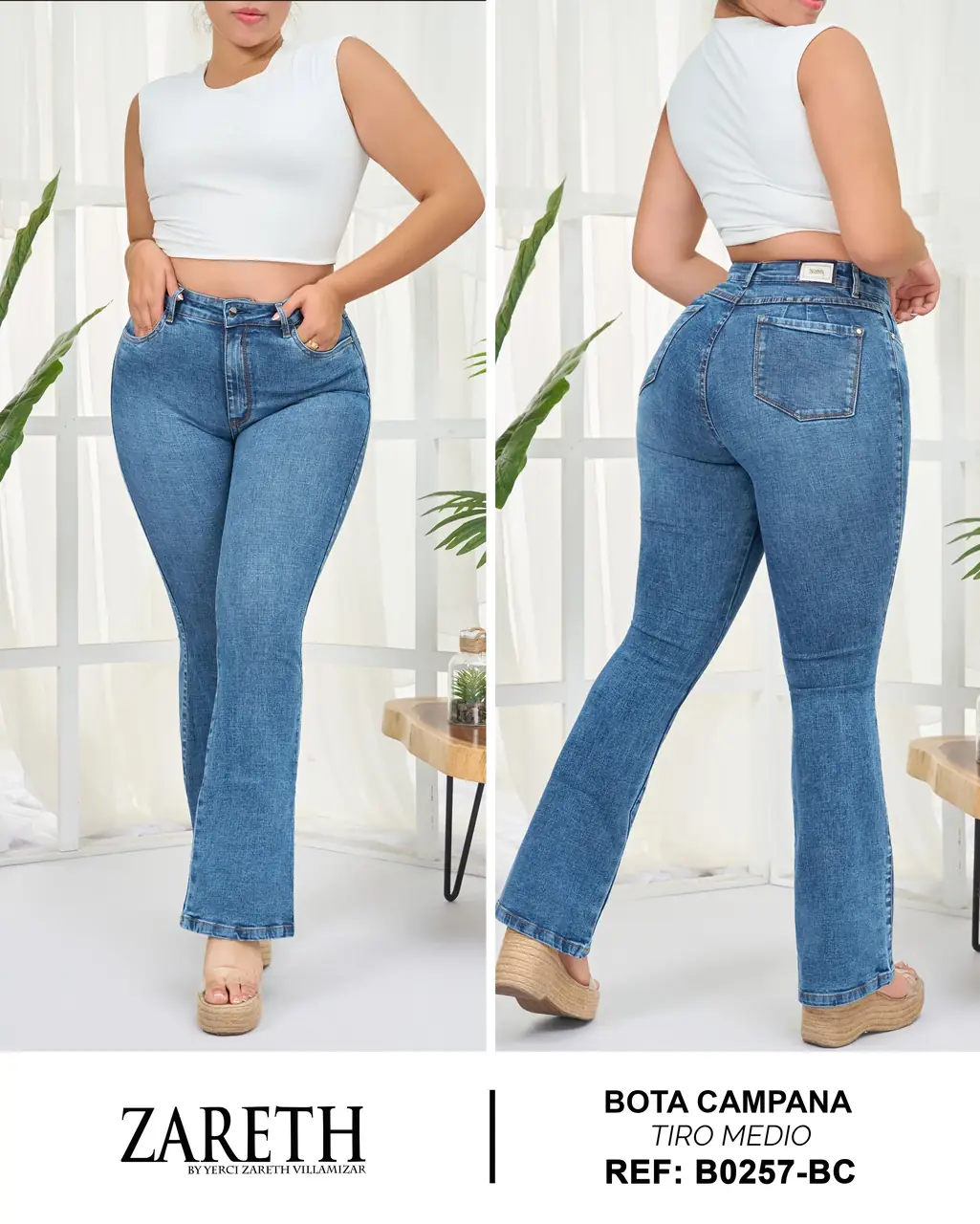 Boot cut clasico Zareth Curvi Plus Ref. B0257-BC - foto 1