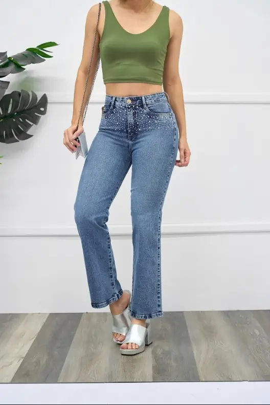 Wide leg Dhara Ref. DH0835-BR - foto 1