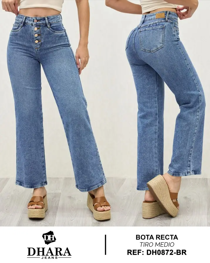 Wide leg Dhara Ref. DH0872-BR - foto 1