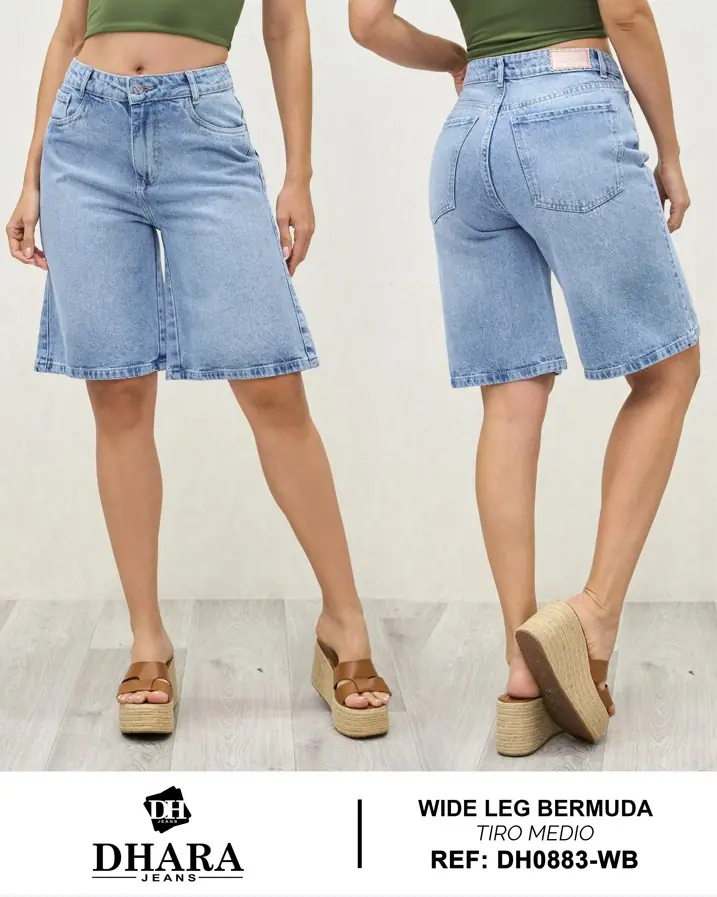 Bermuda wide leg Dhara Ref. DH0883-WB - foto 1