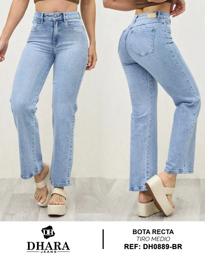 Wide leg Dhara Ref. DH0889-BR - foto 1