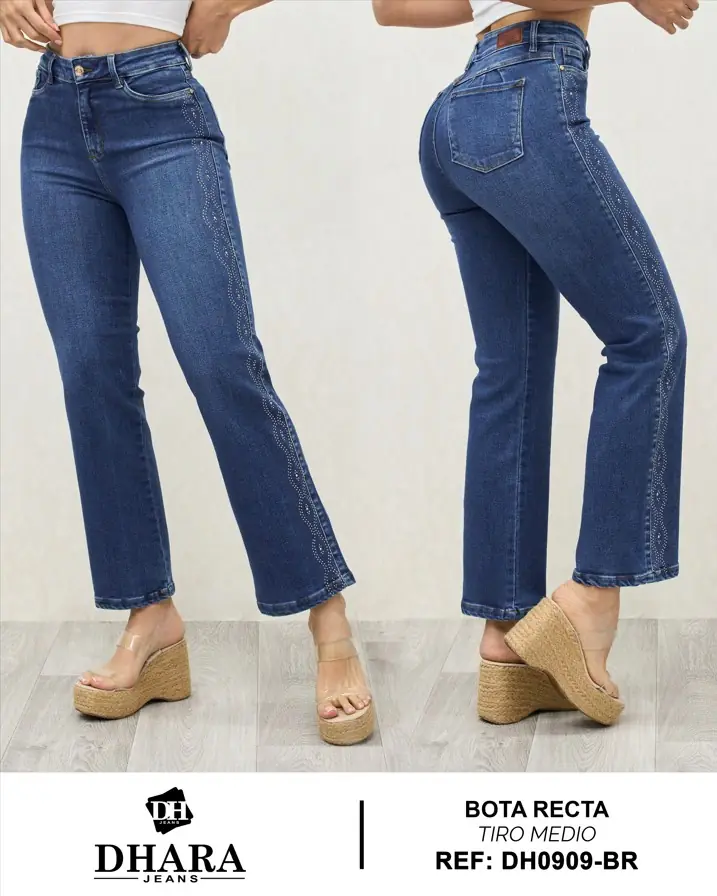Wide leg Dhara Ref. DH0909-BR - foto 1