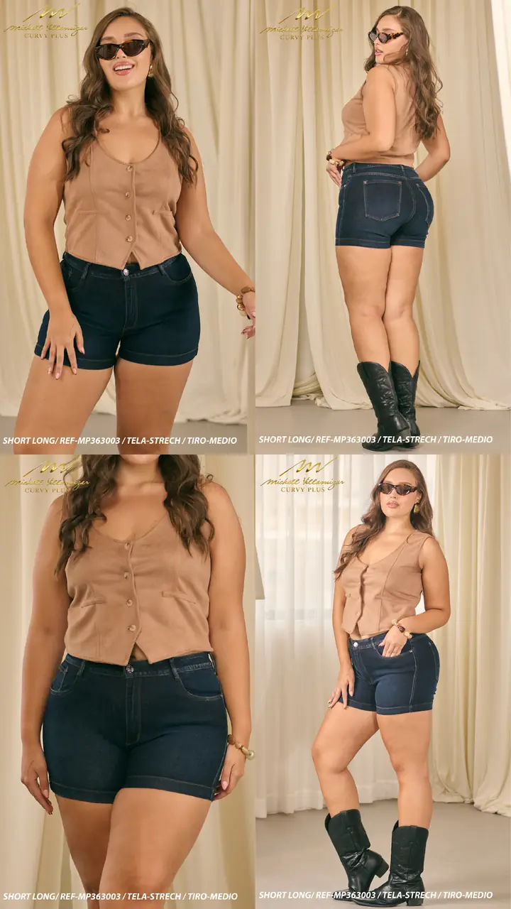 Short long Michell Villamizar Plus Ref. MP363003 - foto 1