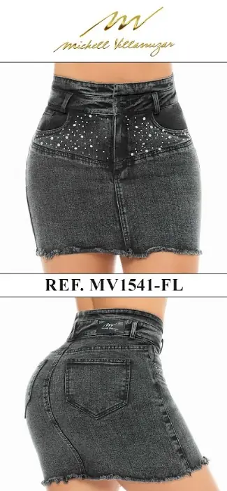 Falda mini Michell Villamizar Ref. MV1541-FL - foto 1