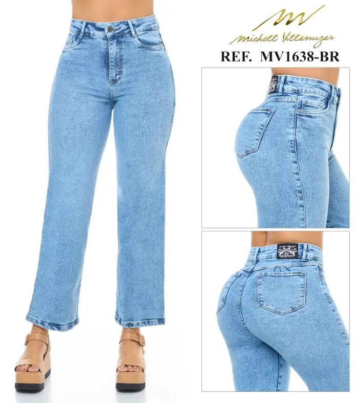 Boot cut clasico Michell Villamizar Ref. MV1638-BR - foto 1