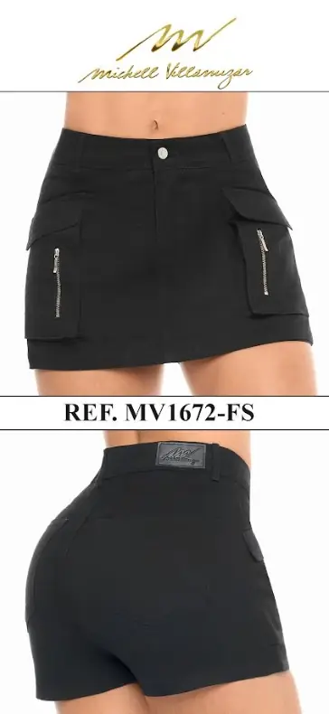Falda short Michell Villamizar Ref. MV1672-FS - foto 1