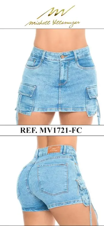 Falda short Michell Villamizar Ref. MV1721-FC - foto 1