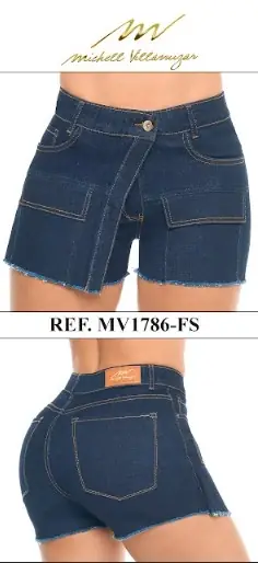 Falda short cargo Michell Villamizar Ref. MV1786-FS - foto 1