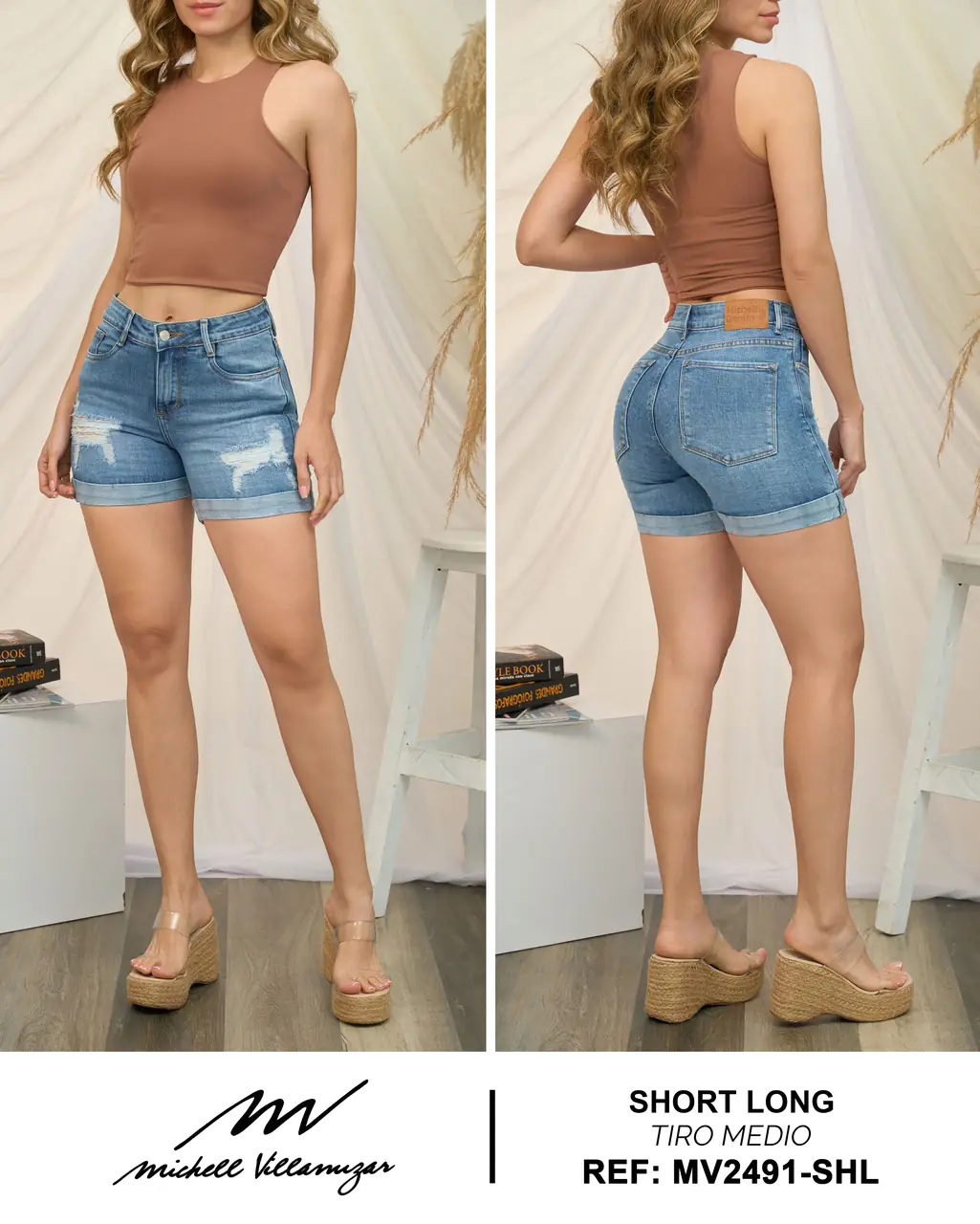 Short long Michell Villamizar Ref. MV2491-SHL - foto 1