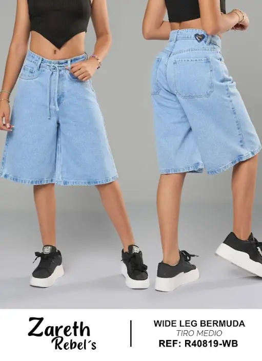 Bermuda wide leg Zareth Rebel's Ref. R40819-WB - foto 1