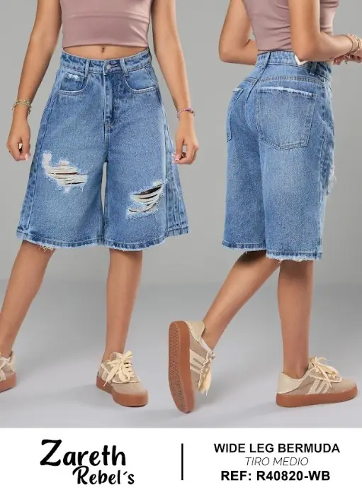 Bermuda wide leg Zareth Rebel's Ref. R40820-WB - foto 1