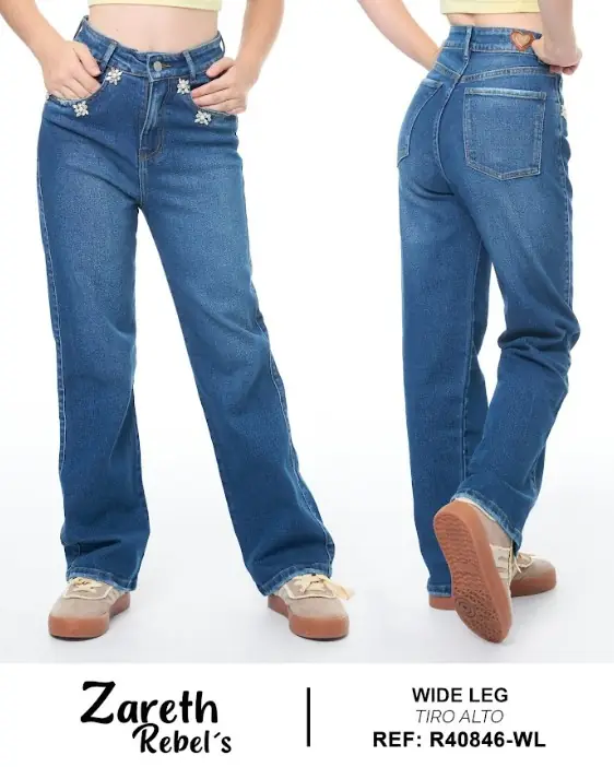 238 - wide leg clasico Zareth Rebel's Ref. R40846-WL - foto 1