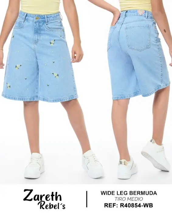 Bermuda wide leg Zareth Rebel's Ref. R40854-WB - foto 1