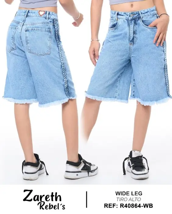 Bermuda wide leg Zareth Rebel's Ref. R40864-WB - foto 1