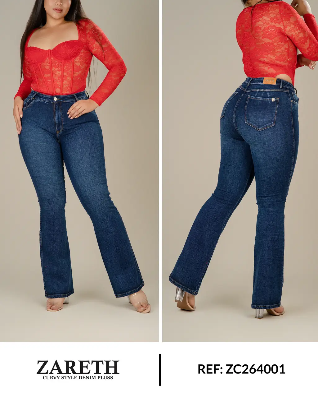 Boot cut clasico Zareth Curvi Plus Ref. ZC264001 - foto 1