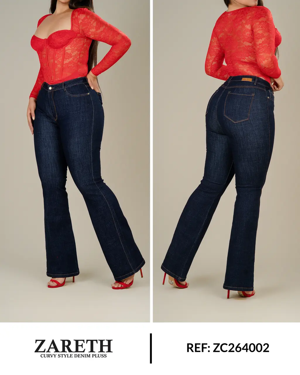 Boot cut clasico Zareth Curvi Plus Ref. ZC264002 - foto 1