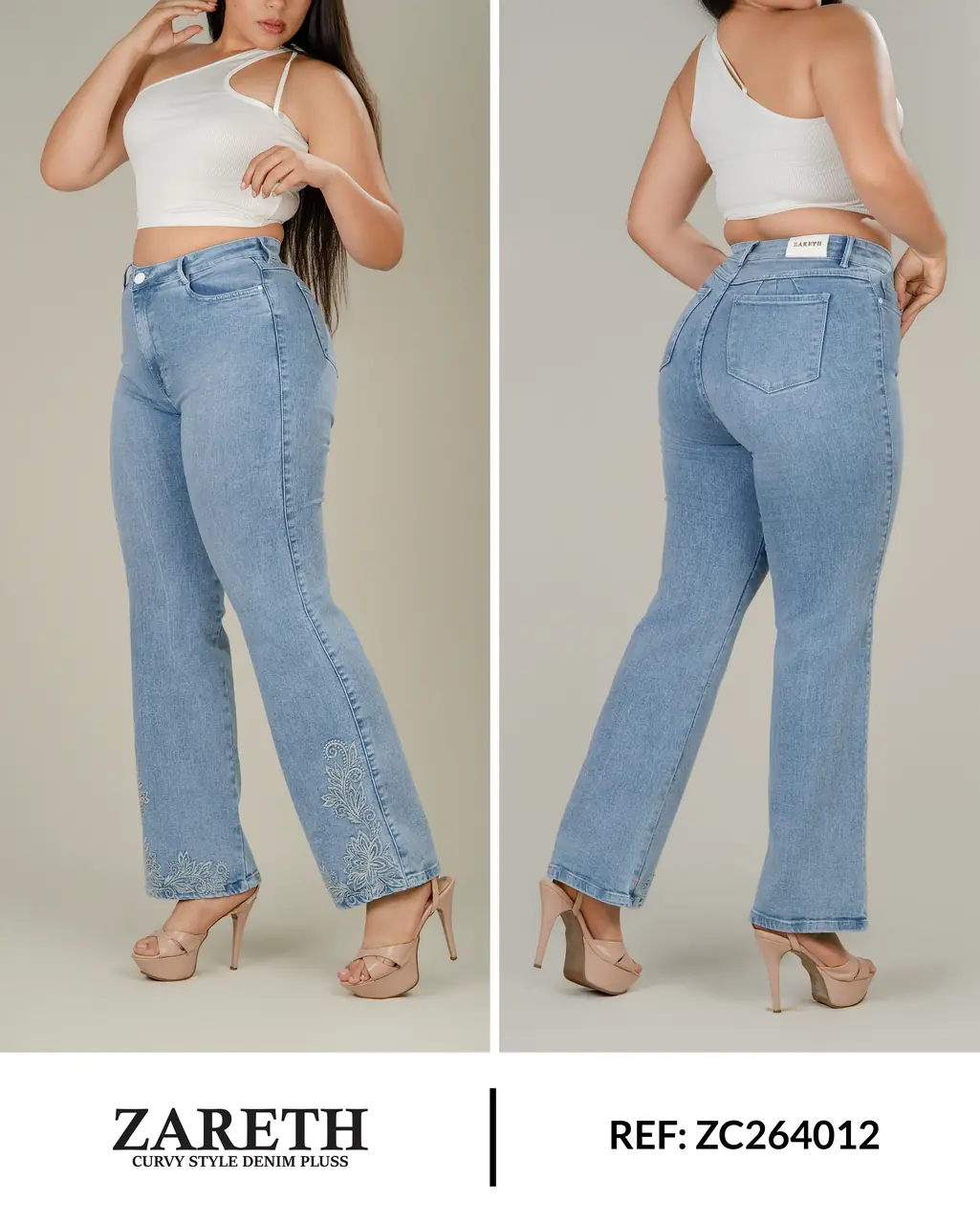 Wide leg Zareth Curvi Plus Ref. ZC264012 - foto 1