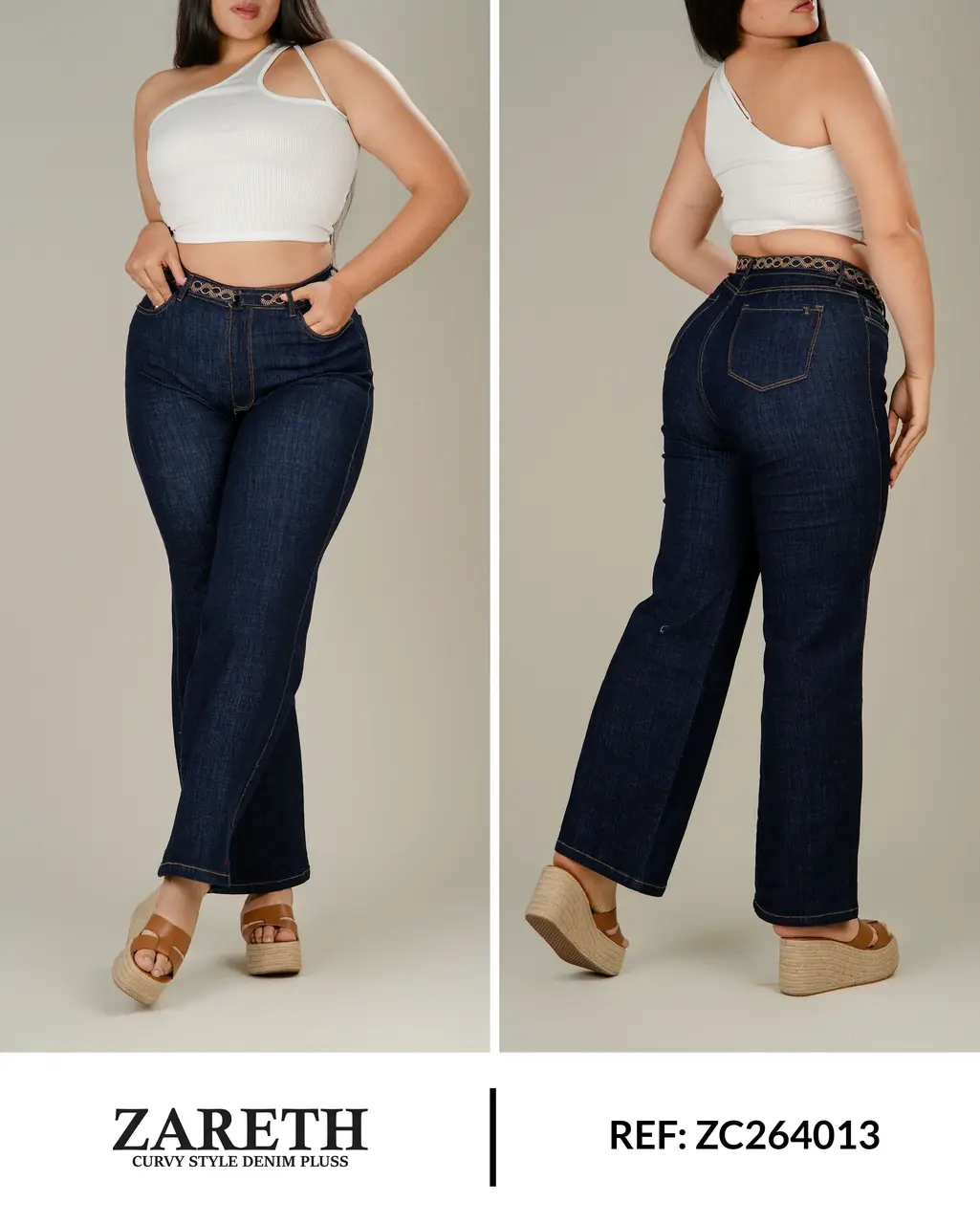 Wide leg Zareth Curvi Plus Ref. ZC264013 - foto 1