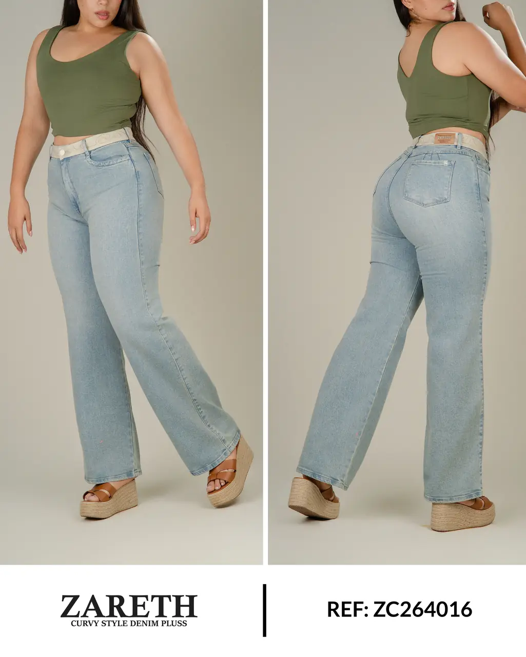 Wide leg Zareth Curvi Plus Ref. ZC264016 - foto 1