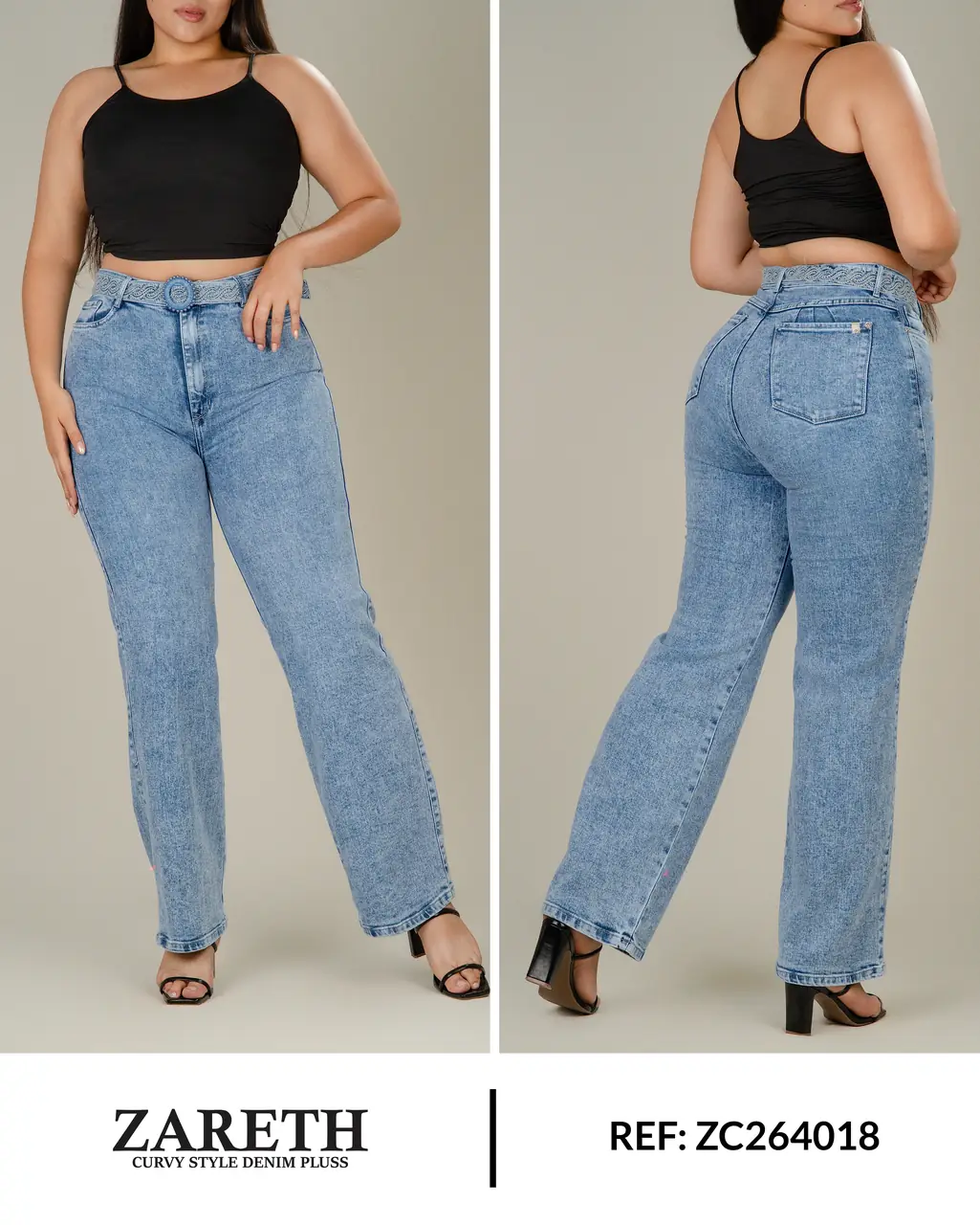 Wide leg Zareth Curvi Plus Ref. ZC264018 - foto 1