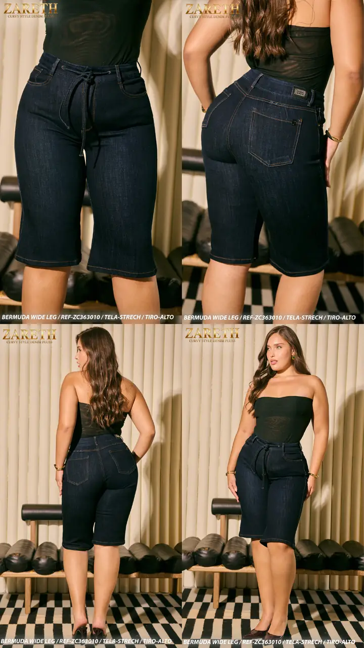 Bermuda wide leg Zareth Curvi Plus Ref. ZC363010 - foto 1