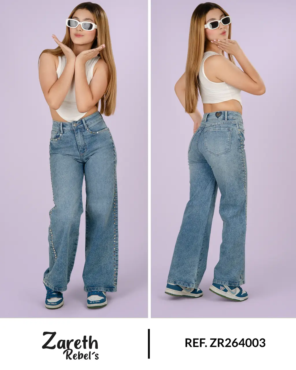Wide leg Zareth Rebel's Ref. ZR264003 - foto 1